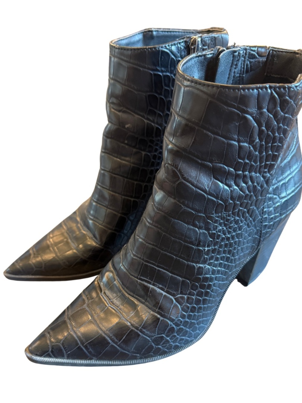 Size 9.5 Woman’s Black Croc BootsCircus by Sam Edelman. Gently worn